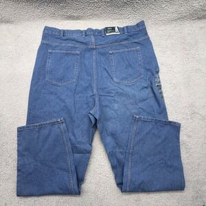 Harbor Bay AC01170200 Mens 48x34 Stonewash Blue Loose Fit Tapered Denim‎ Jeans